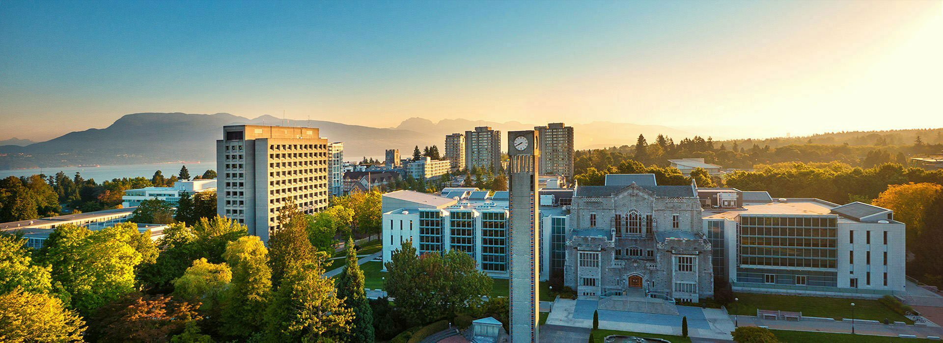 UBC Vancouver campus at sunset